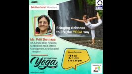 GACS Monday Motivation   International Yoga Day Celebration by Ms Priti Bhatnagar