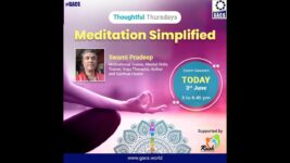 GACS Thoughtful Thursday – Meditation Simplified by Swami Pradeep