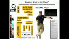 Leaders Need to be Fillers by Sh. Vijay K Dhawan